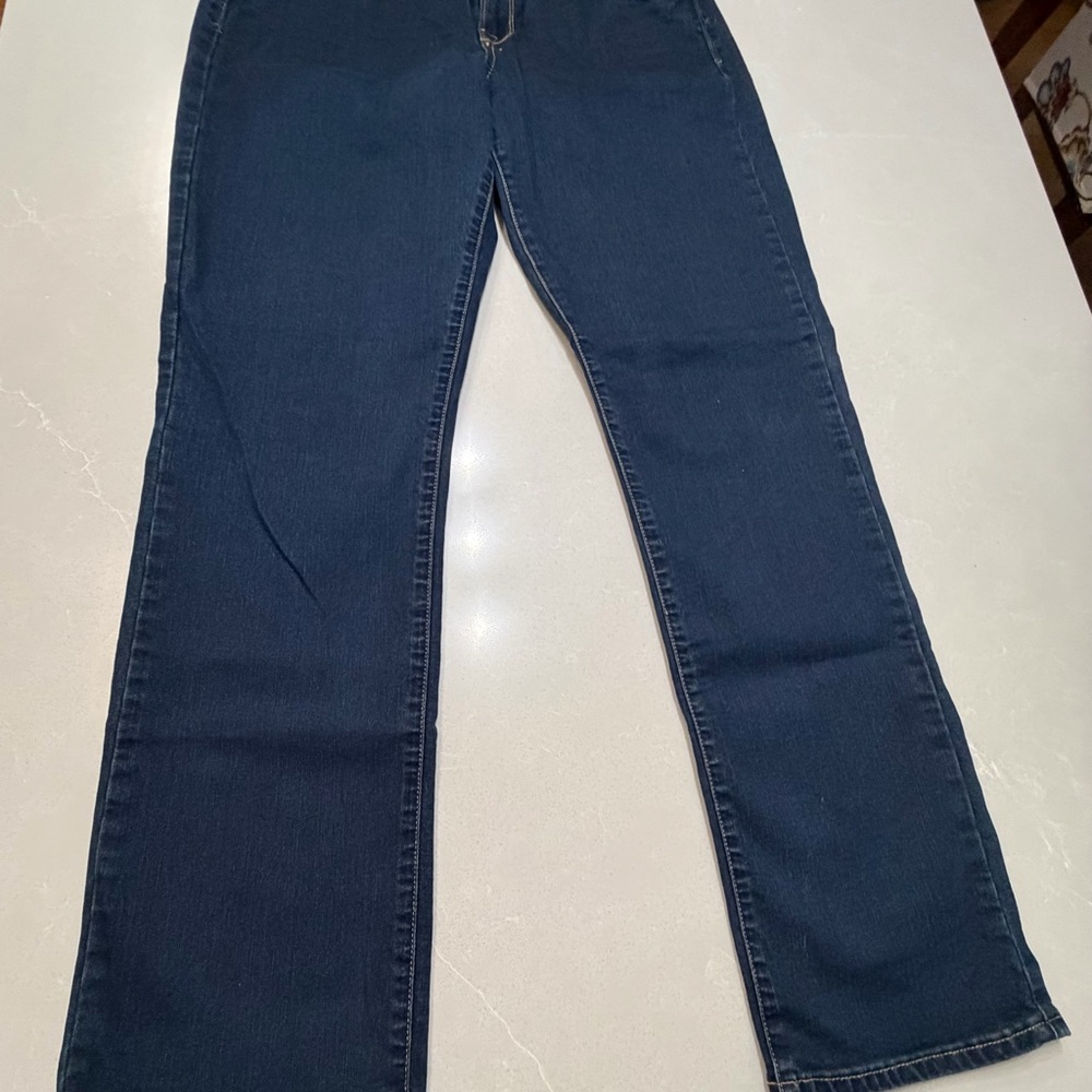 Lucky Brand Dark Blue Straight Leg Jeans, 12